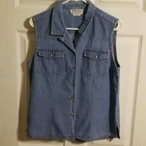 Central Falls Denim Sleeveless Top